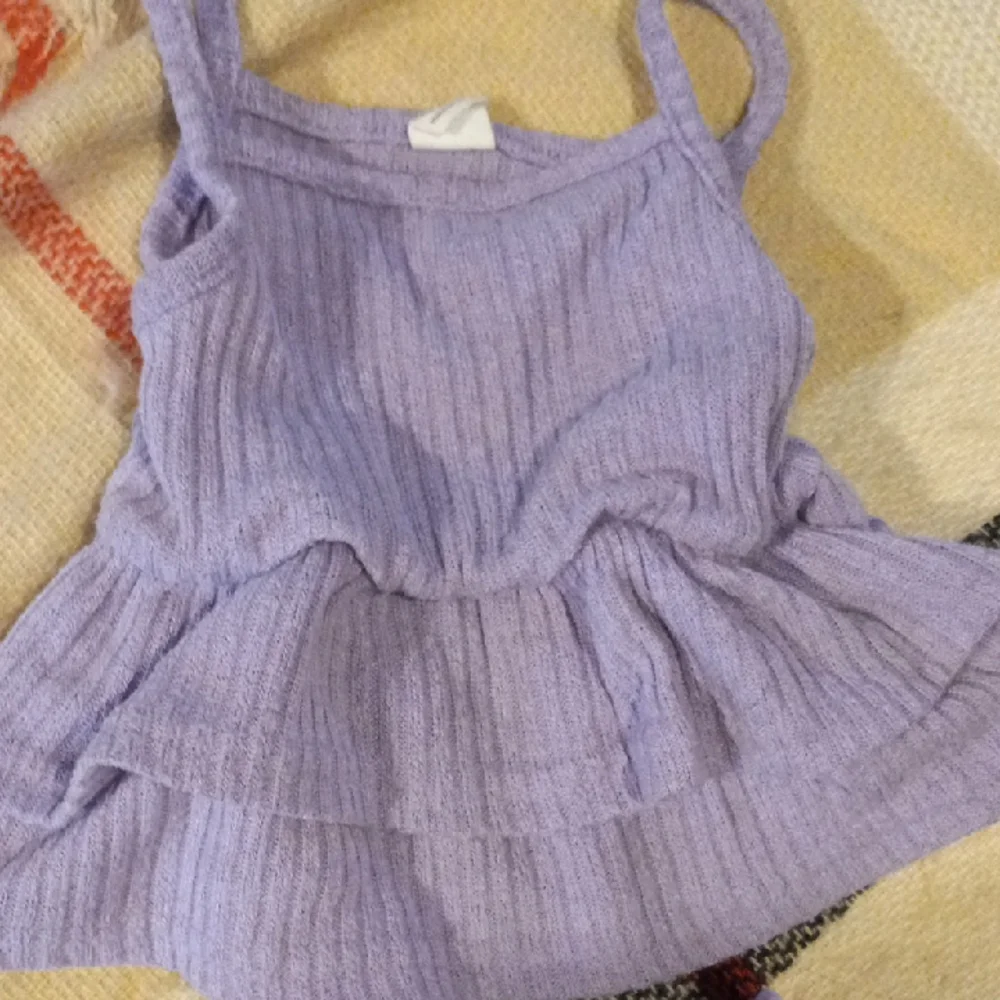 SHEIN Purple Ribbed Diaper Cover